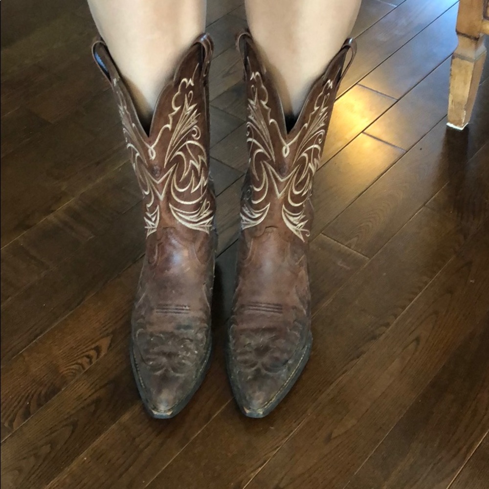 Genuine leather Cowboy cowgirl boots